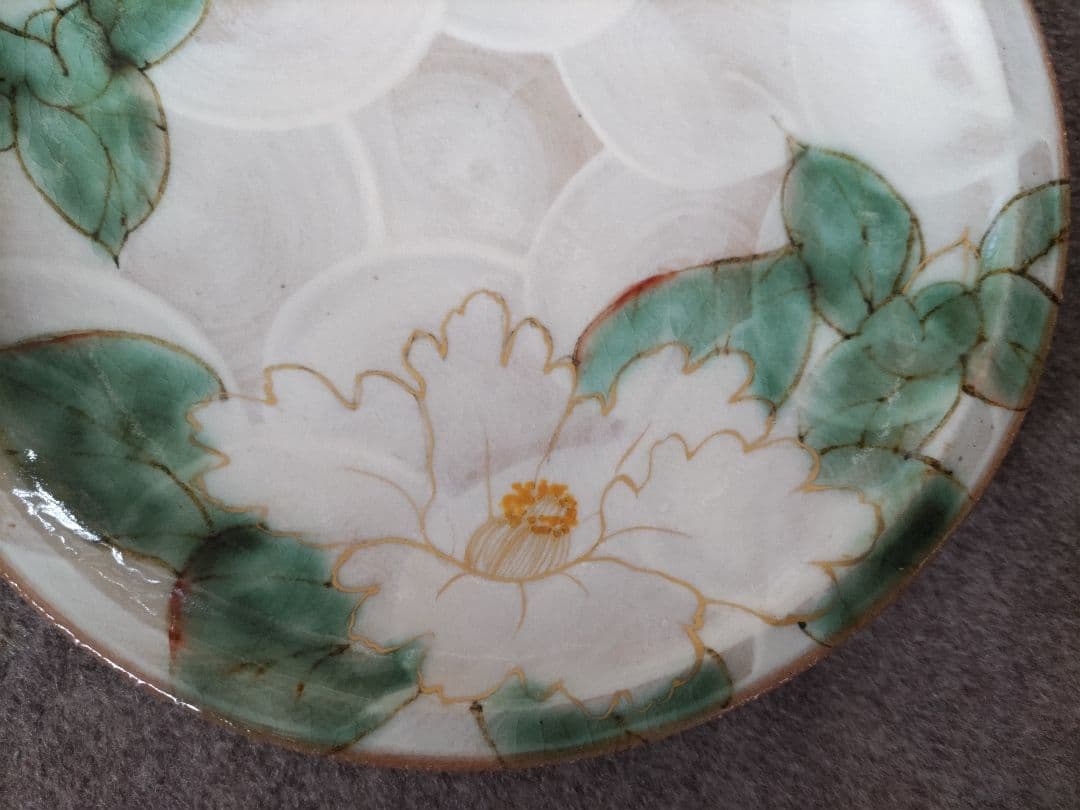 翌日発送　希少　先代作！陶葊・陶あん カップ＆ソーサー　牡丹絵　大振り