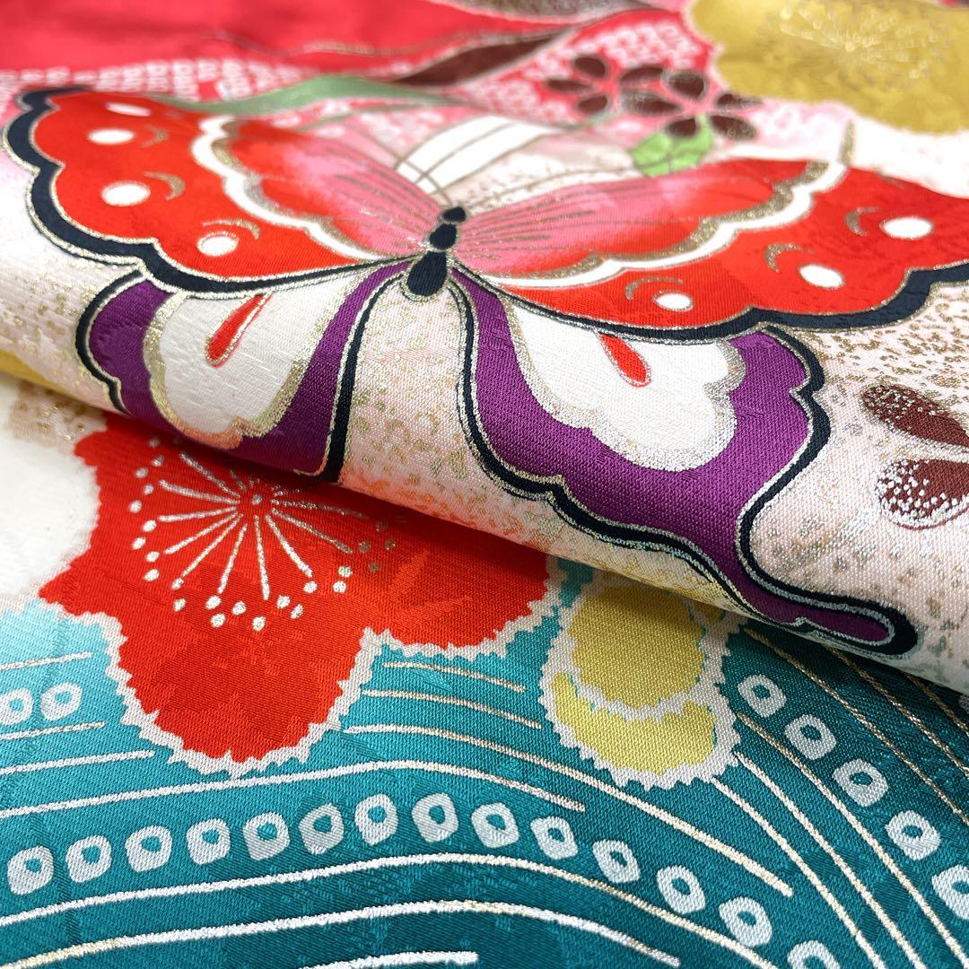 ◎mk-2550　七五三　女の子　着物　7歳　日本製　　12-4