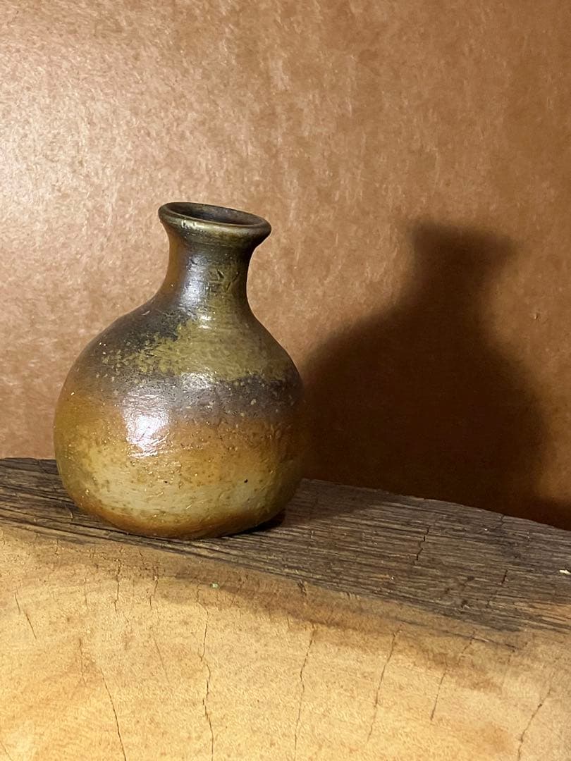 備前　登窯焼き締め　徳利　花入　作家一点もの