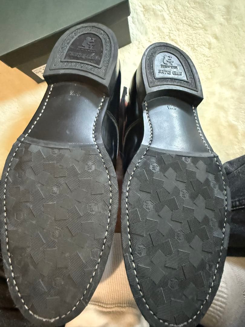 SCOTCH GRAIN プレーントゥ　24.5cm ブラック