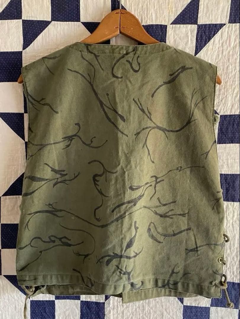 60s us army ベトナム戦争　ハンドペイント迷彩 ベスト　特殊部隊