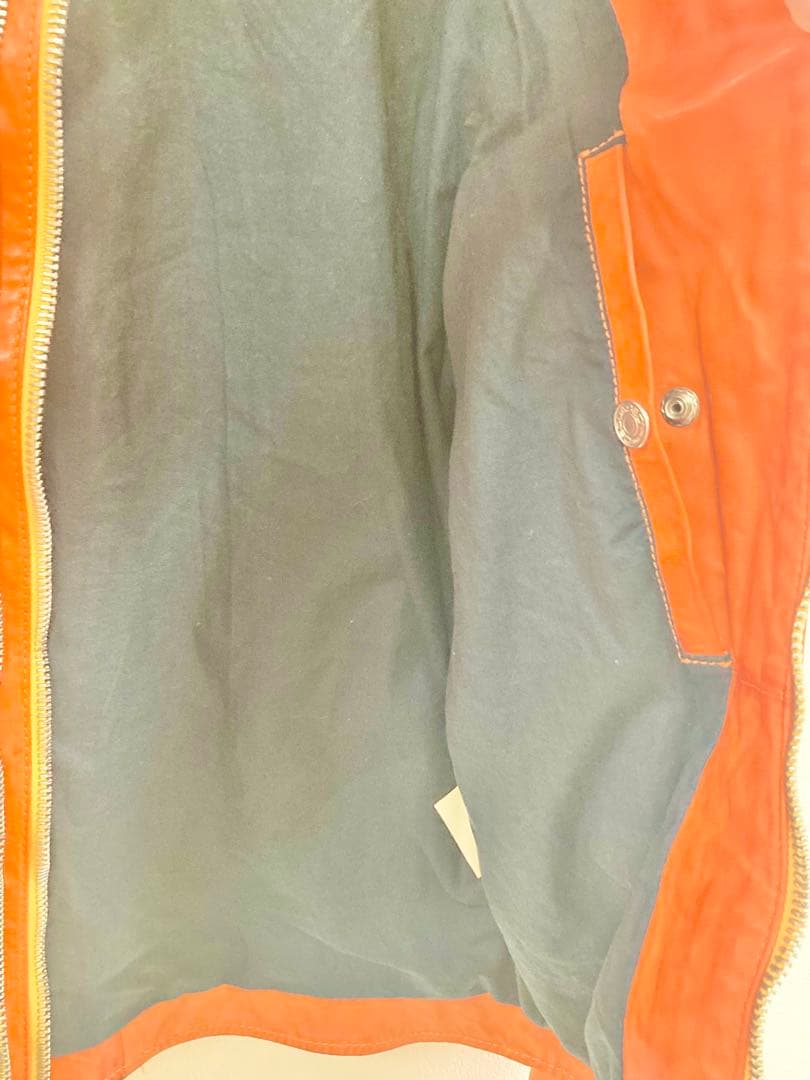 ディースクエアード　ライダースジャケット　オレンジ