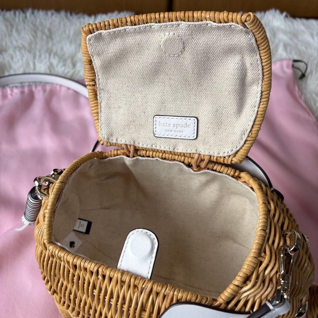 ✨️極美品 ケイトスペード エレファント かごバッグ タグ 保存袋付 斜め掛け