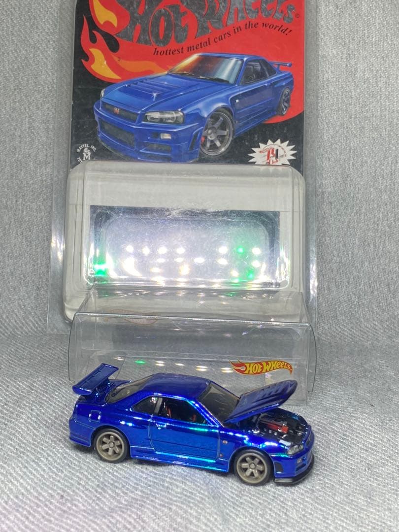 ホットウィール RLC 日産　スカイライン GT-R R34 Blue 青ルース