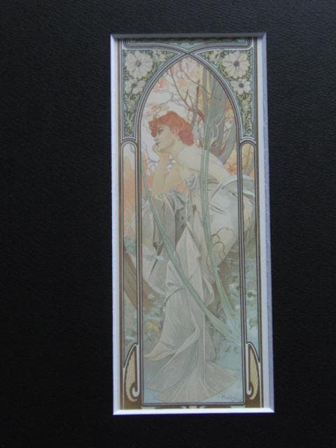 アルフォンス・ミュシャ、夕べの夢想、連作〈四つの時の流れ〉より