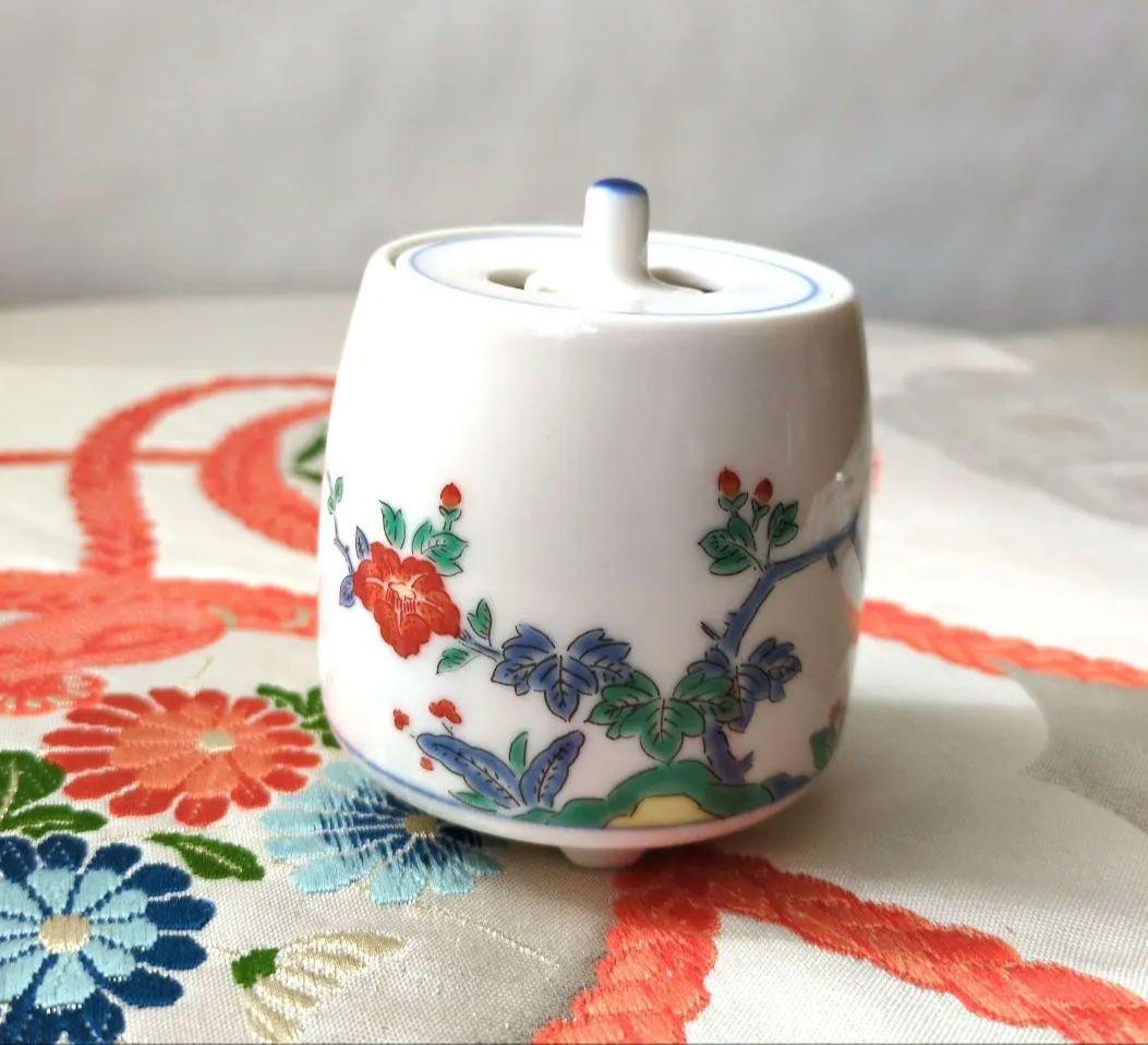 文香炉　茶道　有田焼　曲水