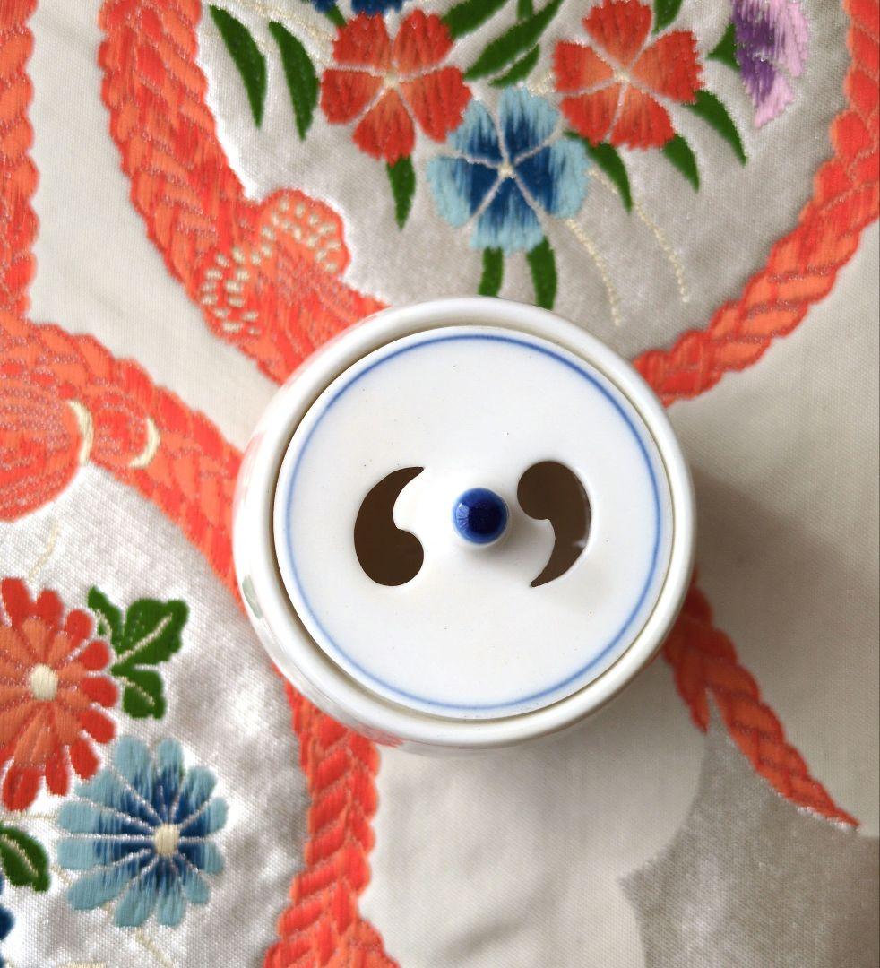 文香炉　茶道　有田焼　曲水