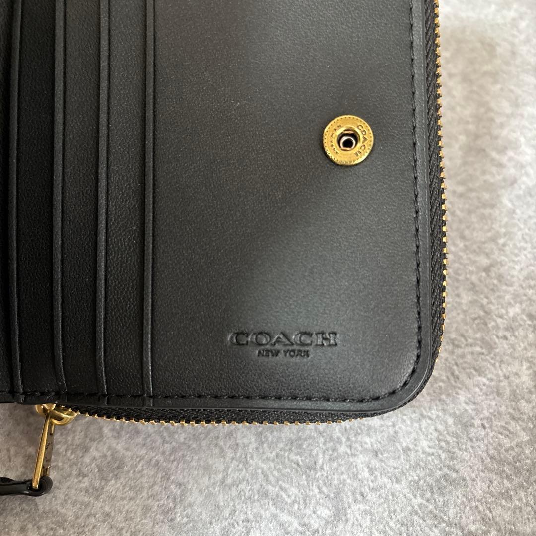 COACH レキシー 二つ折り財布 ブラック 日本限定