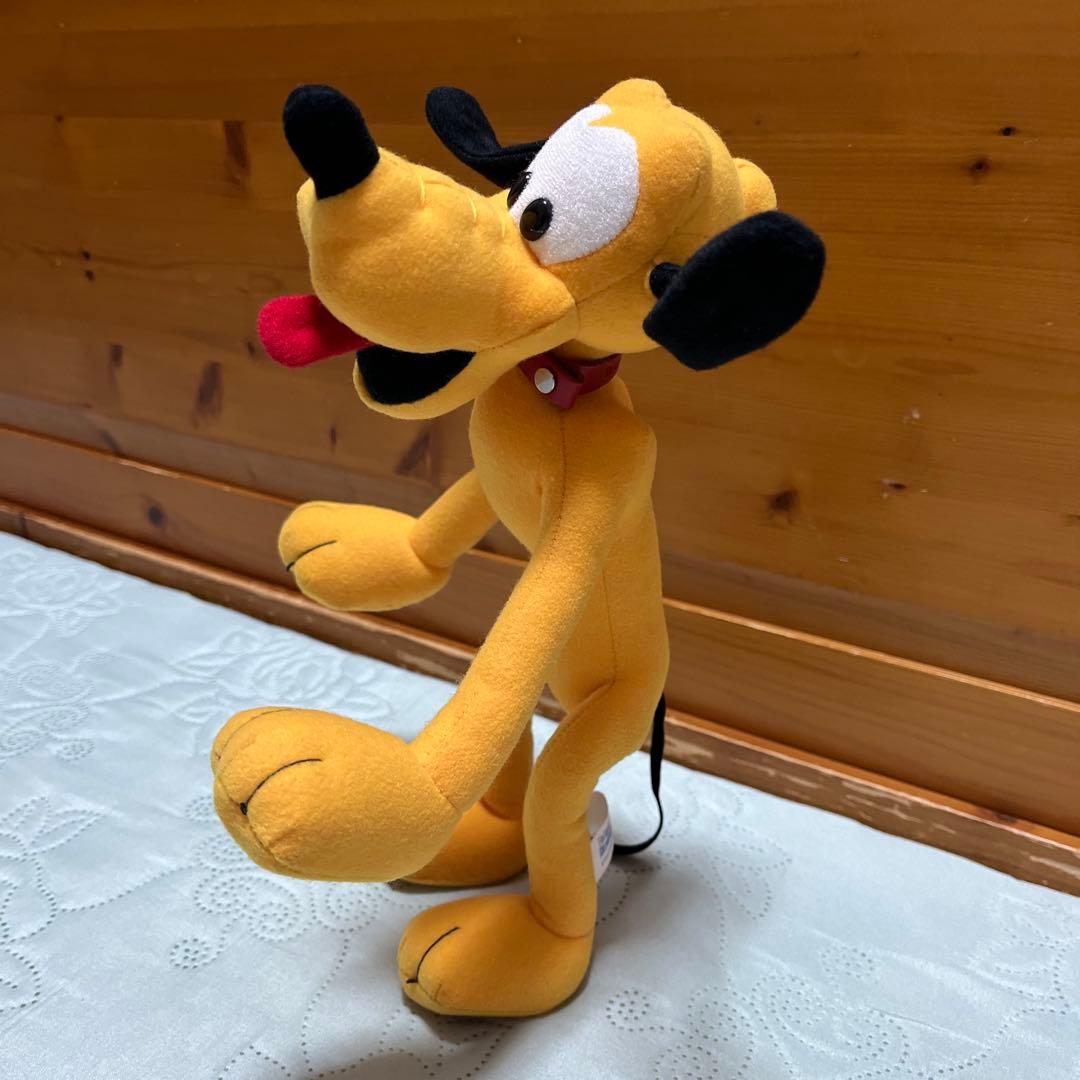 プルートぬいぐるみ(東京ディズニーランド初期)ポージング プルート ワイヤー入り