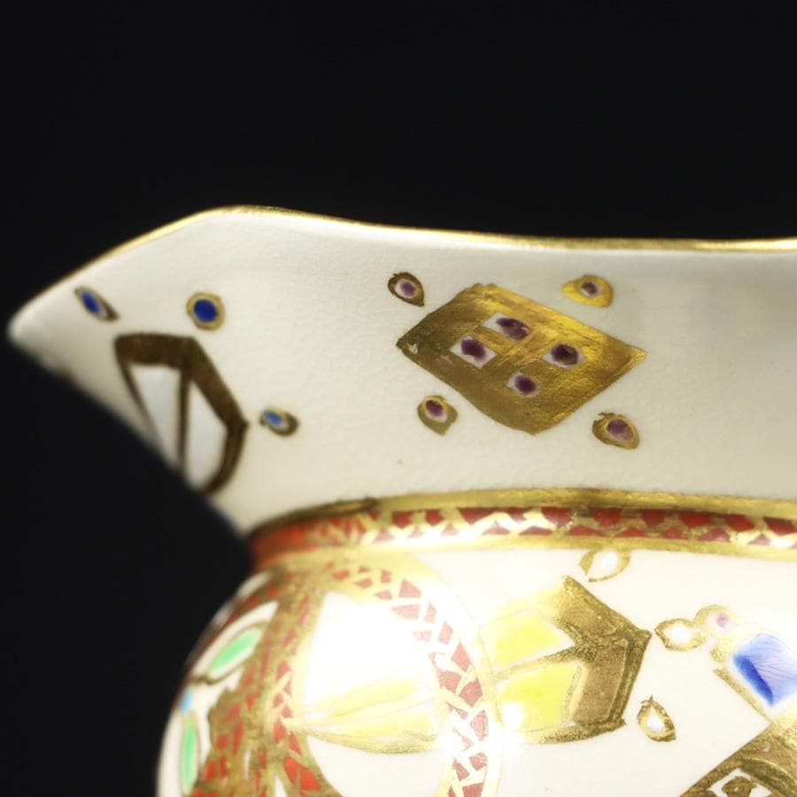 Y3030-2 茶道具 宮川香林 宝尽 袋形薄器 共箱　　GGG