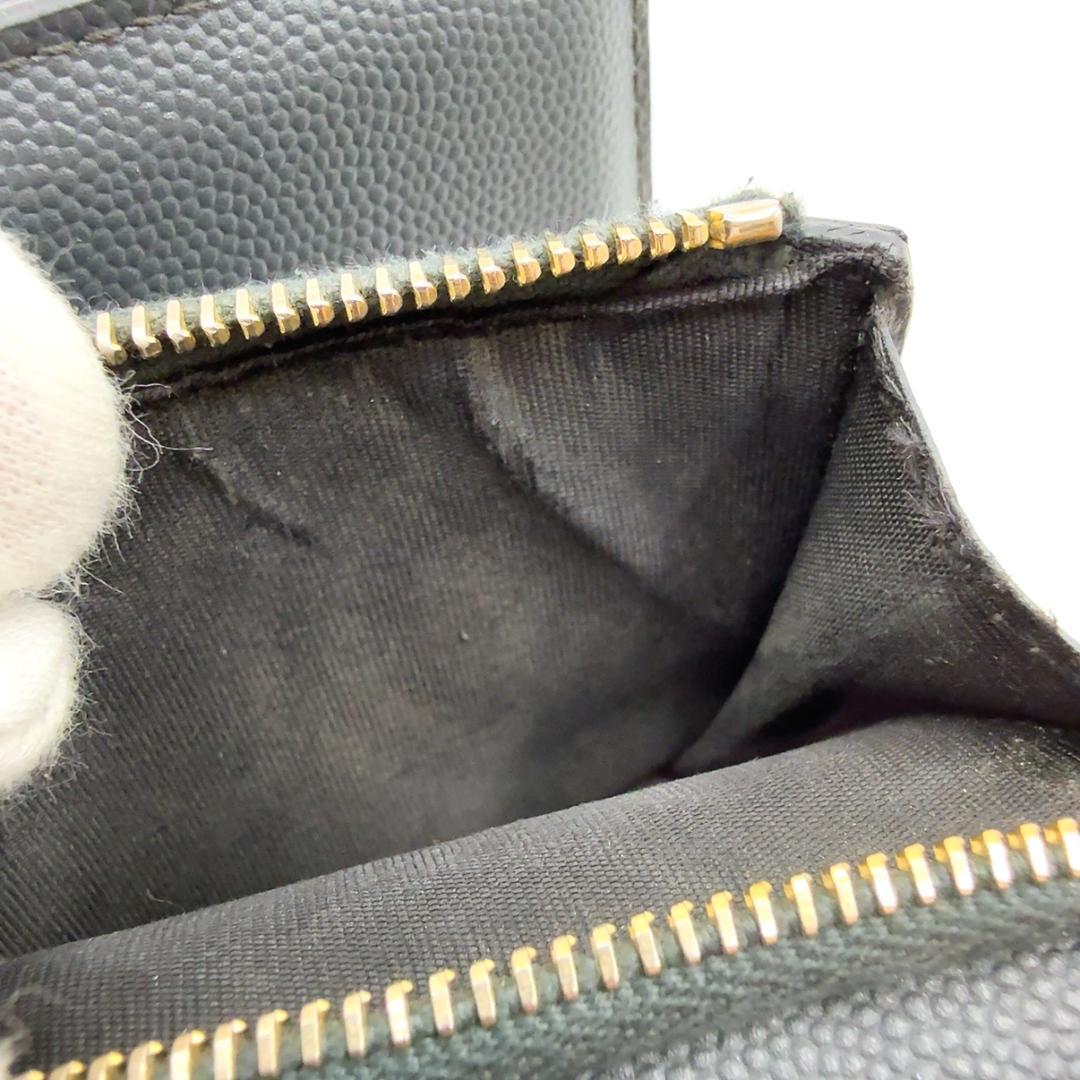 ◇サンローラン◇レザー/Vステッチ/コンパクト/三つ折り財布/PLB403943