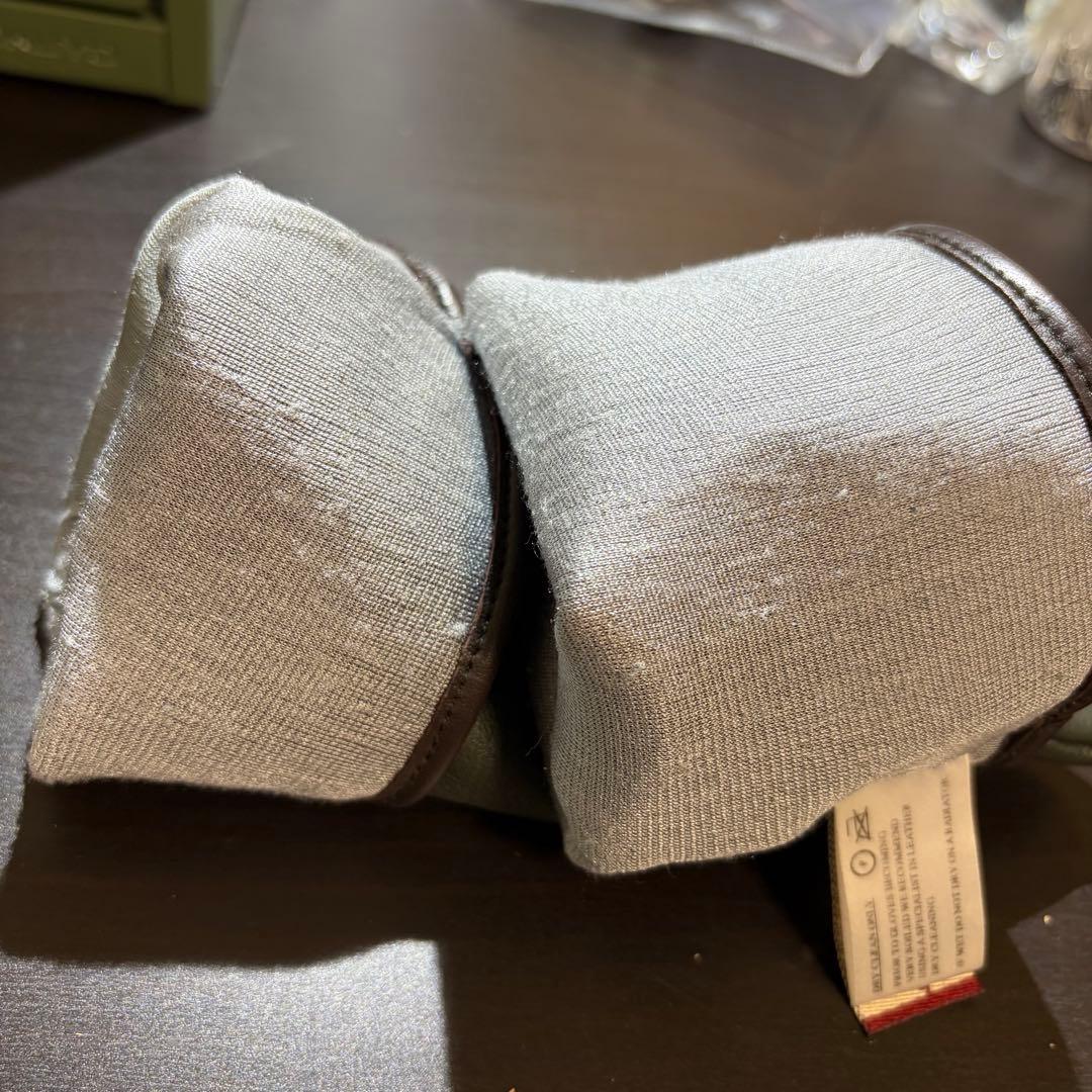 デンツ DENTS カーキグローブ 手袋　シルク裏地 7ハーフ