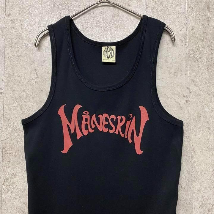 【新品未使用☆公式品☆イタリア製】マネスキン バンドタンクトップ メンズ2XL