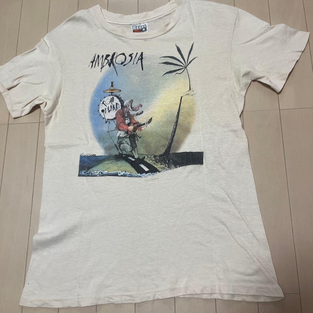 Hanes旧タグ、ロックバンド AMBROSIA Tシャツ USA製