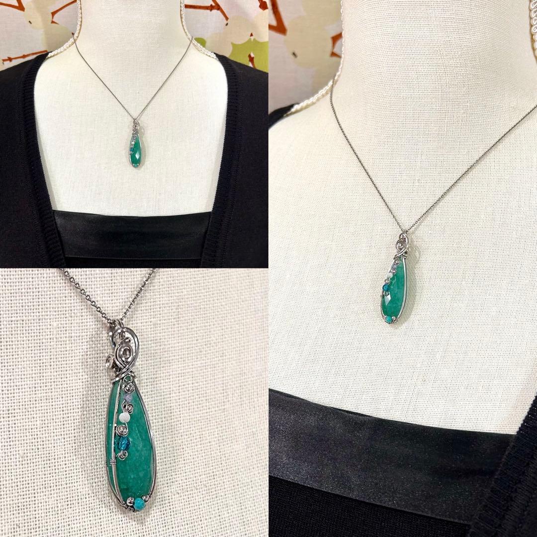 みィ☆ページ☆☆リクエスト3点 ワイヤーラッピング アート ジュエリー