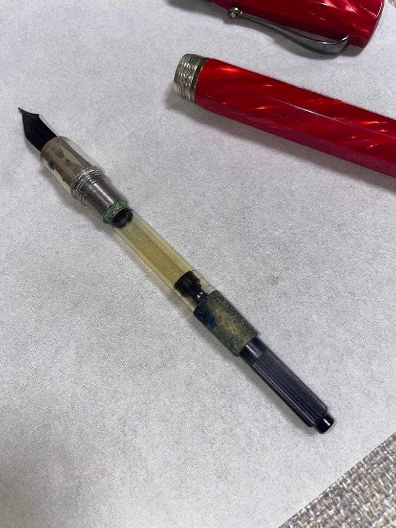 モンテグラッパ 万年筆 1912 M字 シンフォニー　レッド　赤