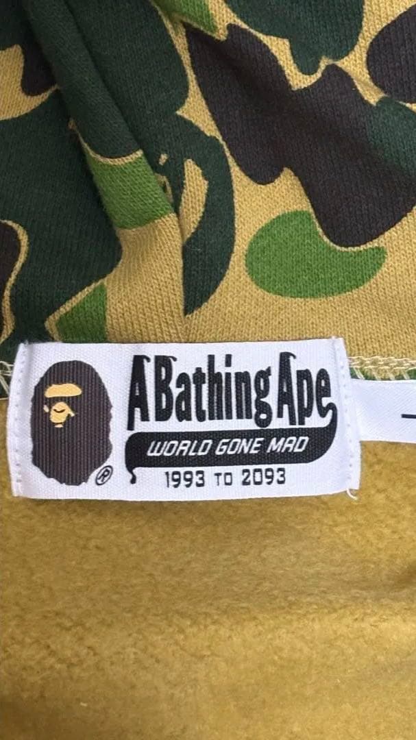 【未使用】A Bathing Ape カモフラージュ シャークパーカー L