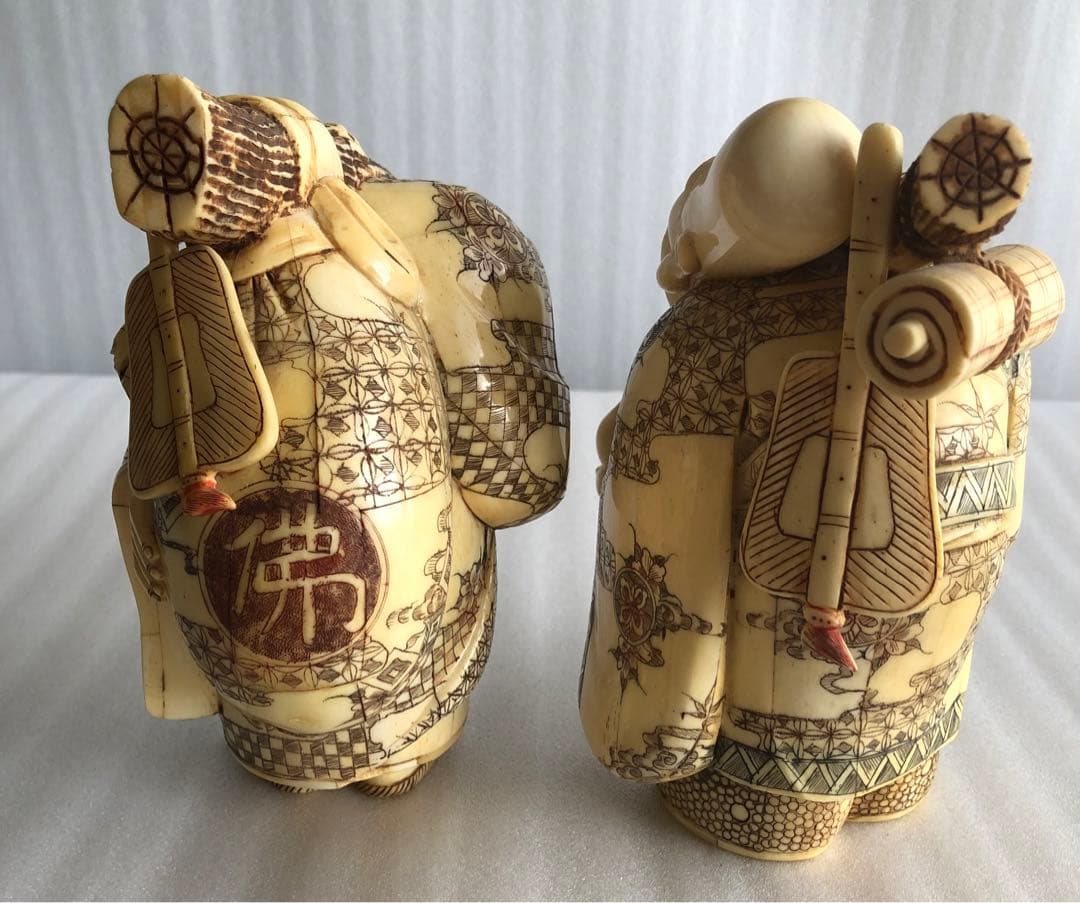 七福神 細密彫刻 時代物 縁起物 開運 置物