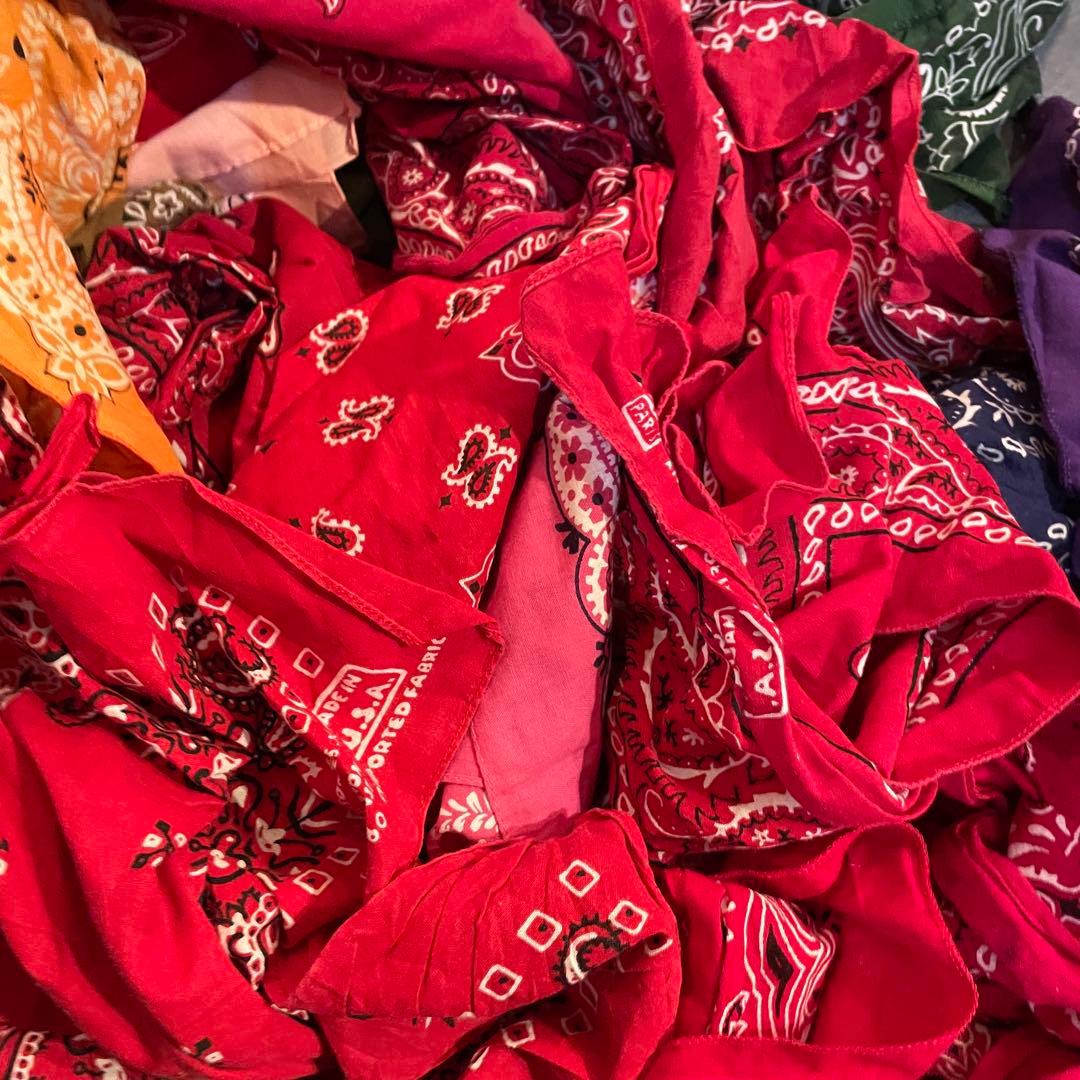 バンダナ　50枚　まとめ売り　エレファント　クッキー対　USA製　ビンテージ　①