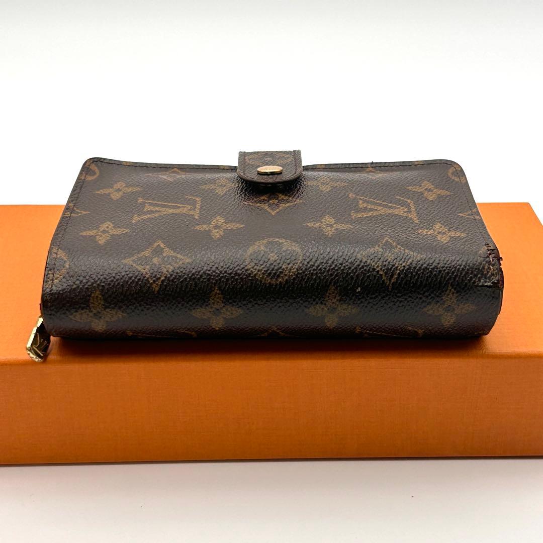 ルイヴィトン 二つ折り財布 ポルトパピエジップ ラウンドファスナー 良品