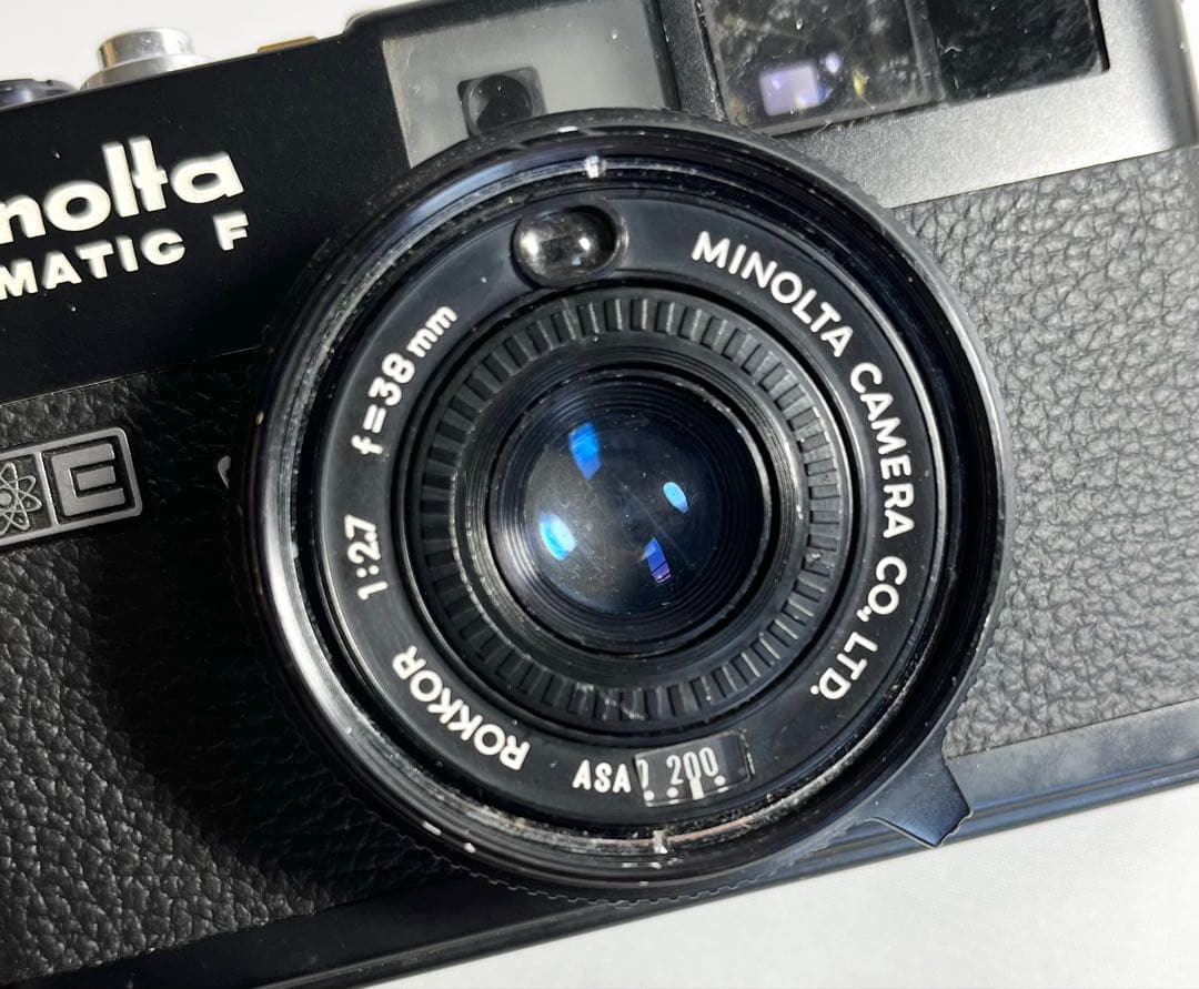 【完動品】MINOLTA HI-MATIC F ブラック フィルムカメラ