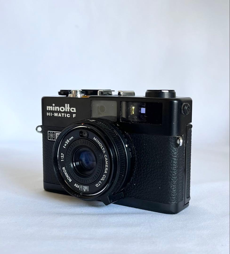 【完動品】MINOLTA HI-MATIC F ブラック フィルムカメラ