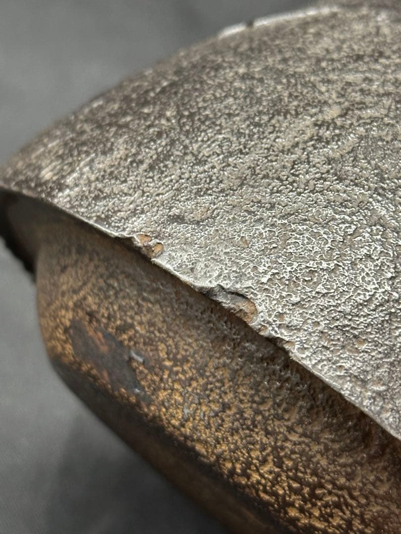 【経年品】南部鉄器　天祐堂　鉄瓶　急須　鳥