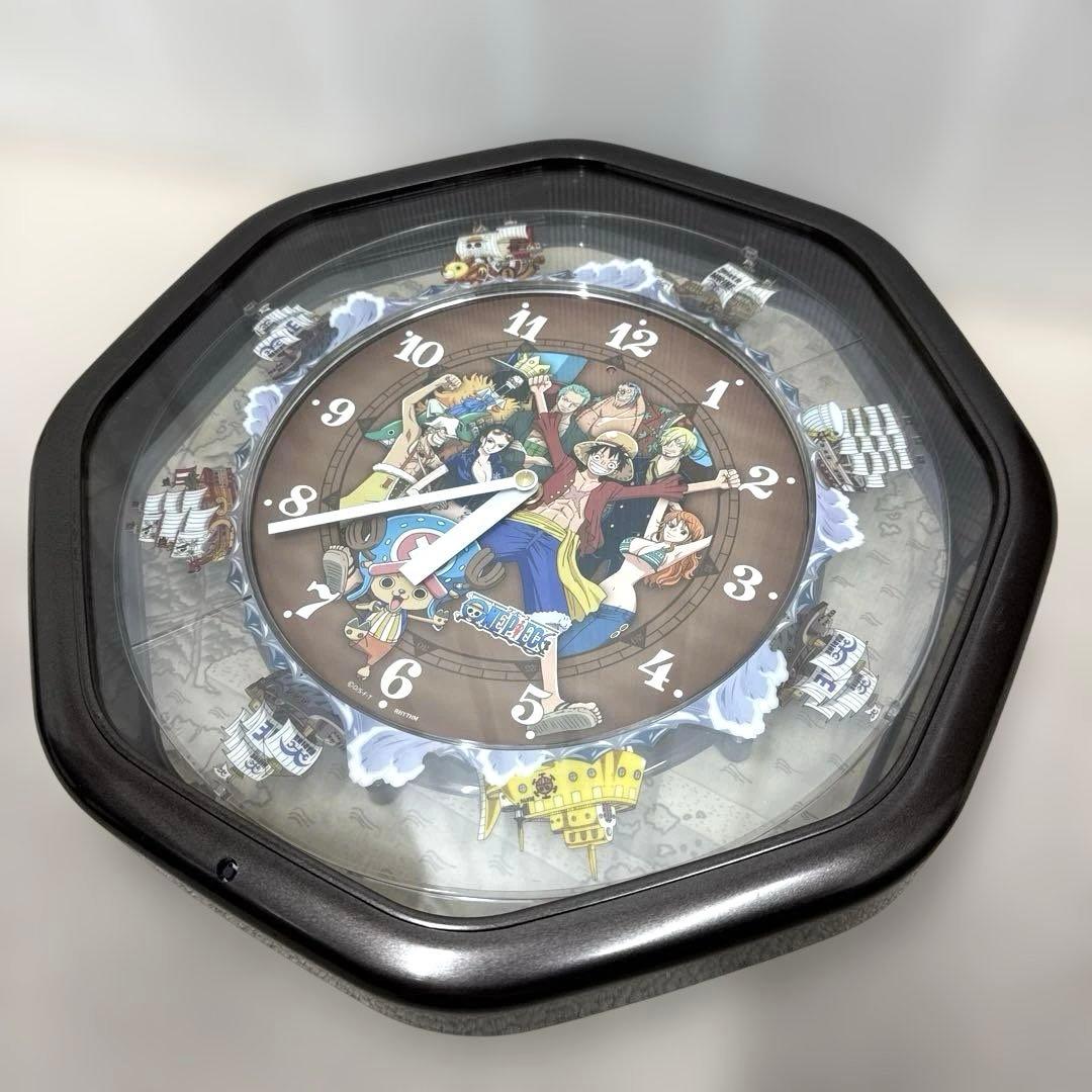 ワンピース 4MH880-M ONE PIECE からくり時計 壁掛け時計 中古