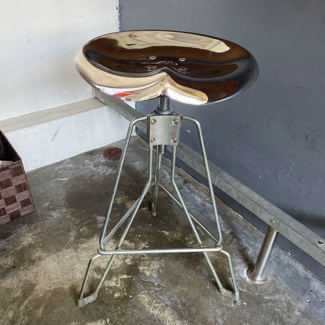 DULTON バー スツール 昇降式　シルバー　YASU SASAMOTO ⑤