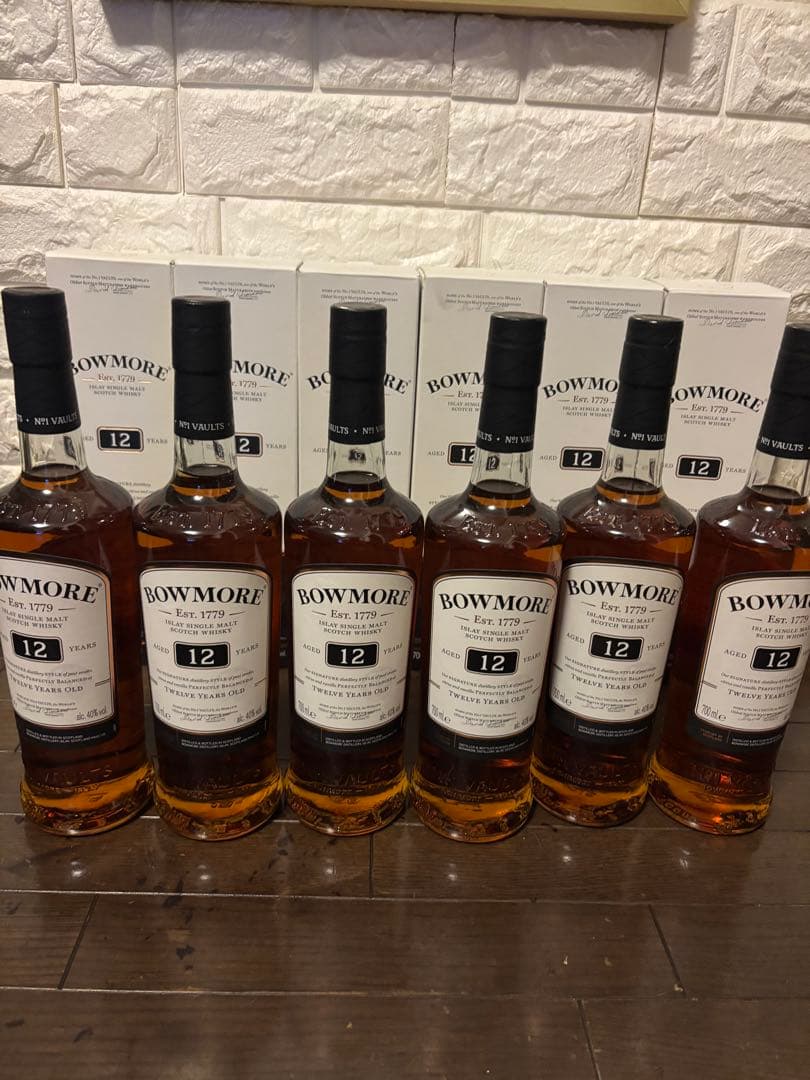 ボウモア　BOWMORE 12年 700ml ウイスキー　６本セット 最安値
