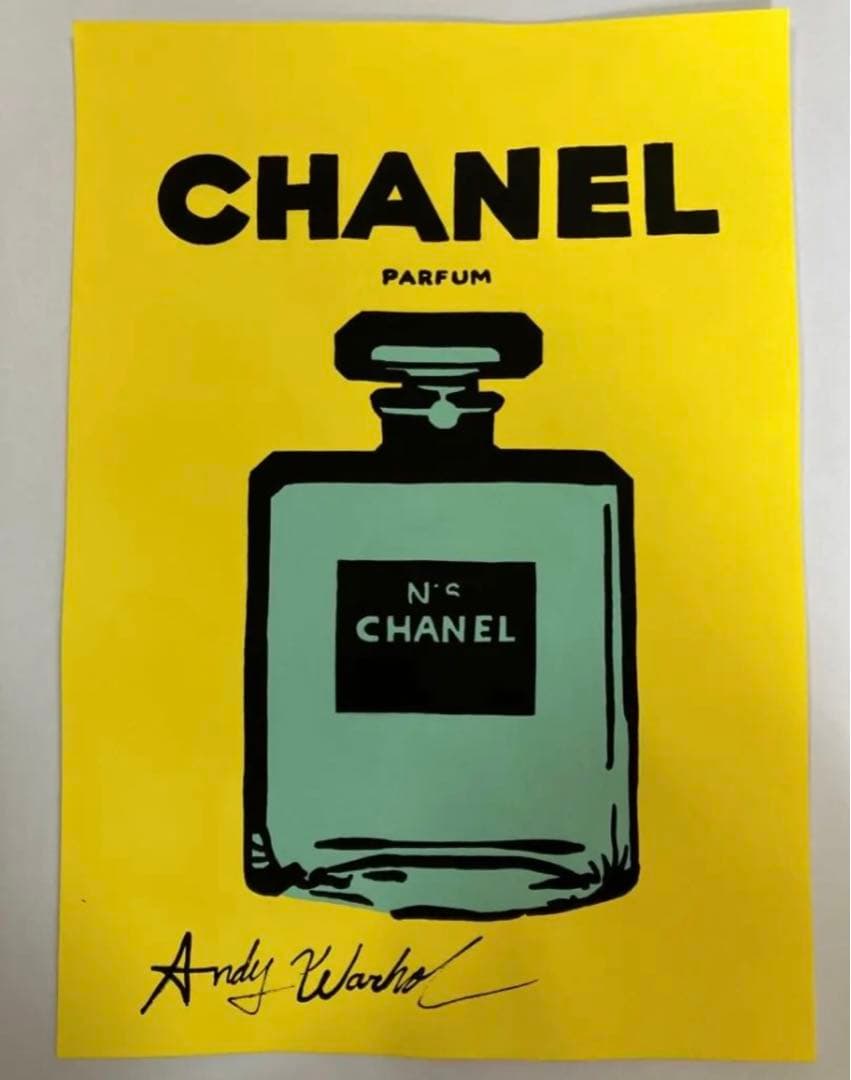 アンディウォーホル　水彩画　3 ブランドオマージュ