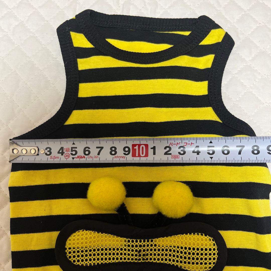 美品✨ 犬服 黒と黄色のストライプ 蜂 デザイン ハチ