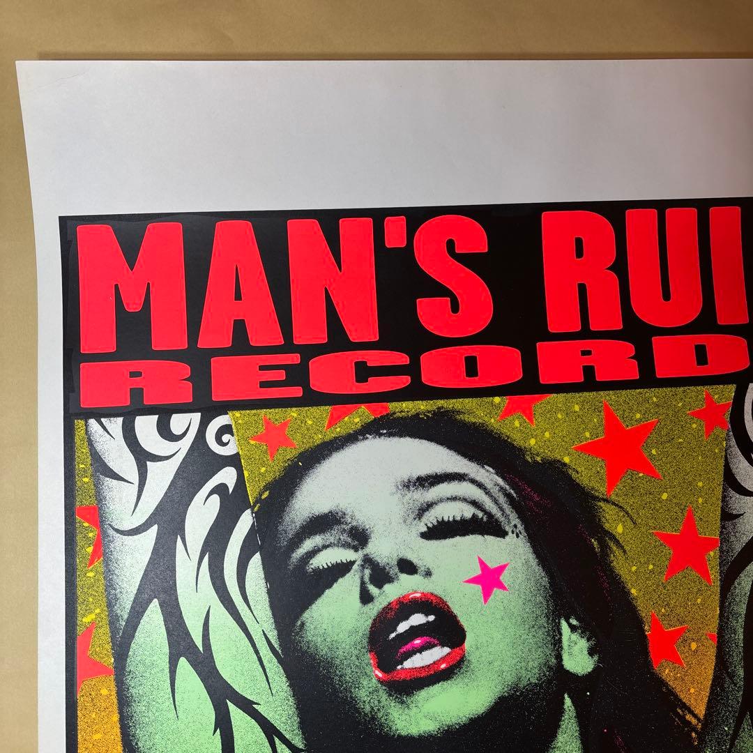 KOZIK MAN'S RUIN RECORDS シルクスクリーンポスター