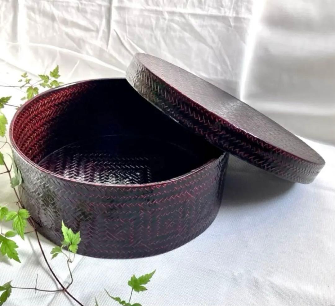 限定お値下げ✅当時物✅籃胎漆器/亀甲茶櫃/伝統工芸品