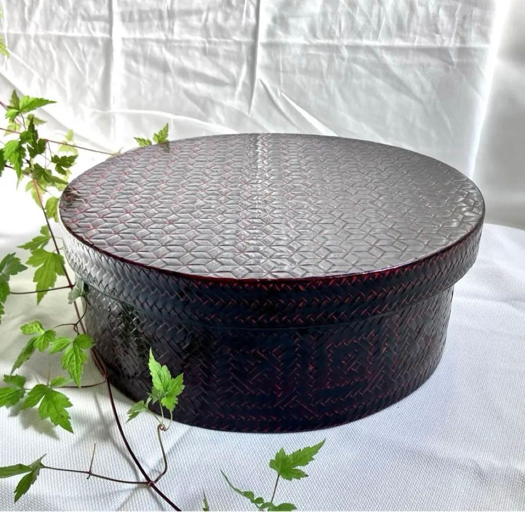 限定お値下げ✅当時物✅籃胎漆器/亀甲茶櫃/伝統工芸品