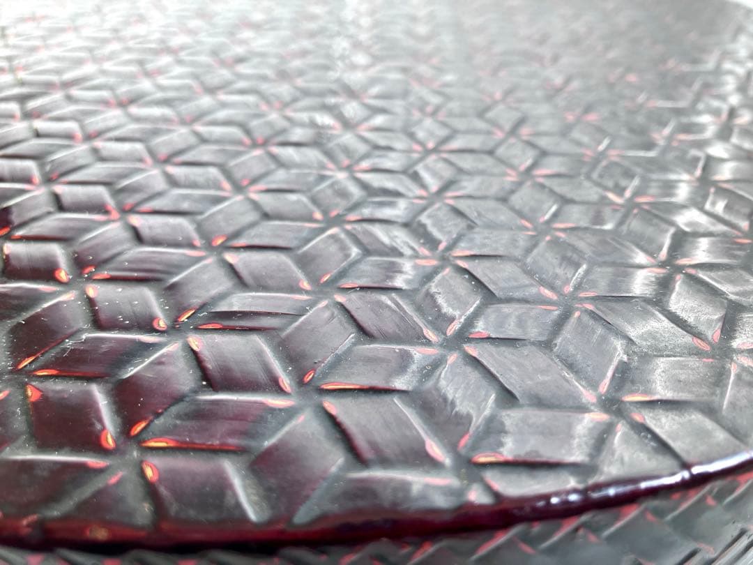 限定お値下げ✅当時物✅籃胎漆器/亀甲茶櫃/伝統工芸品