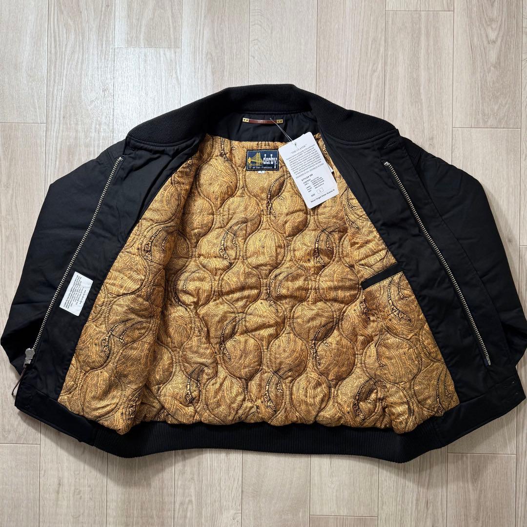 新品 Derby Of San Francisco ダービージャケット 黒金L