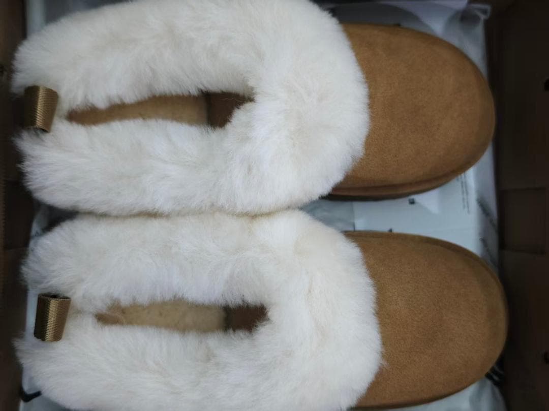 UGG ブラウン ムートンブーツ スエードファー 24.5cm