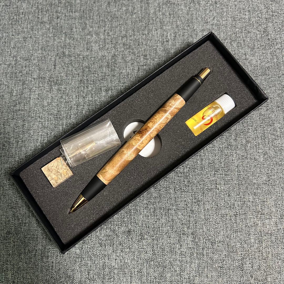 野原工芸　旧型　シャープペンシル　マーブルウッド　固定式口金