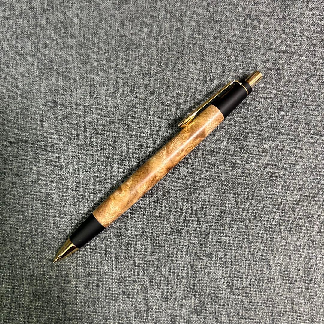 野原工芸　旧型　シャープペンシル　マーブルウッド　固定式口金