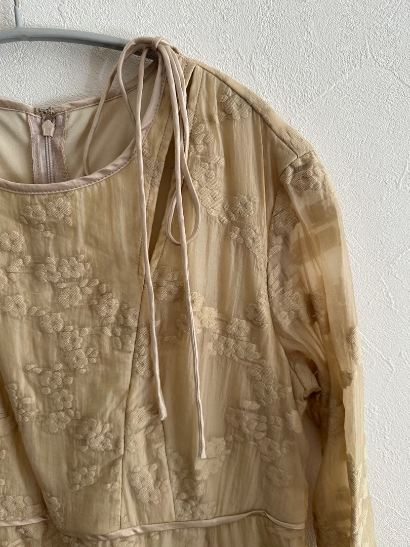 CLANE ジャガードロングワンピース　ドレス