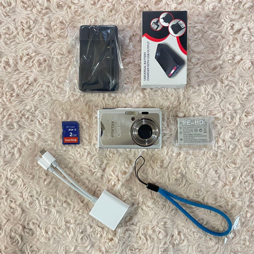 スマホ転送OK✨PENTAX Optio s7✨動作確認済 可愛すぎるコンデジ♪