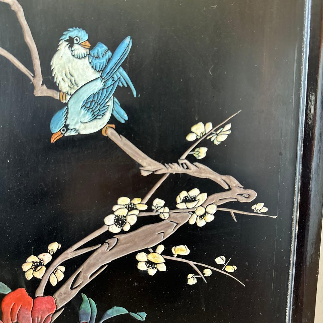 中国，木彫画，置物，インテリア