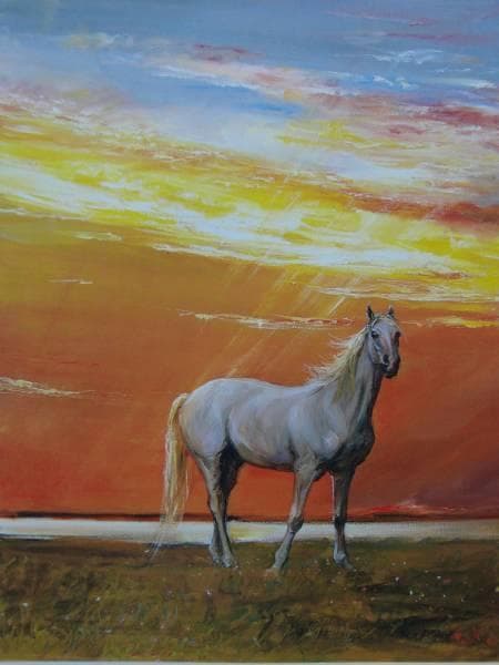 中畑艸人、曙、希少なレゾネより、新品高級額装付