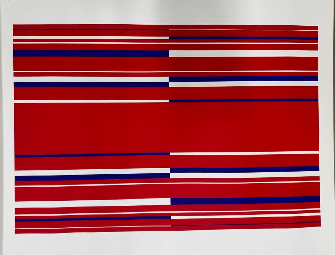 佐藤可士和「B1ポスター LINES#1#2#3」シルクスクリーン 3枚額なし