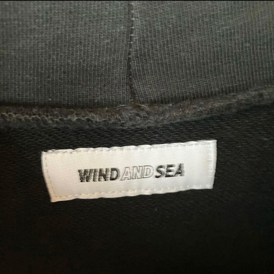 ウィンダンシー　スウェットパーカー　バックプリント　サークルロゴ