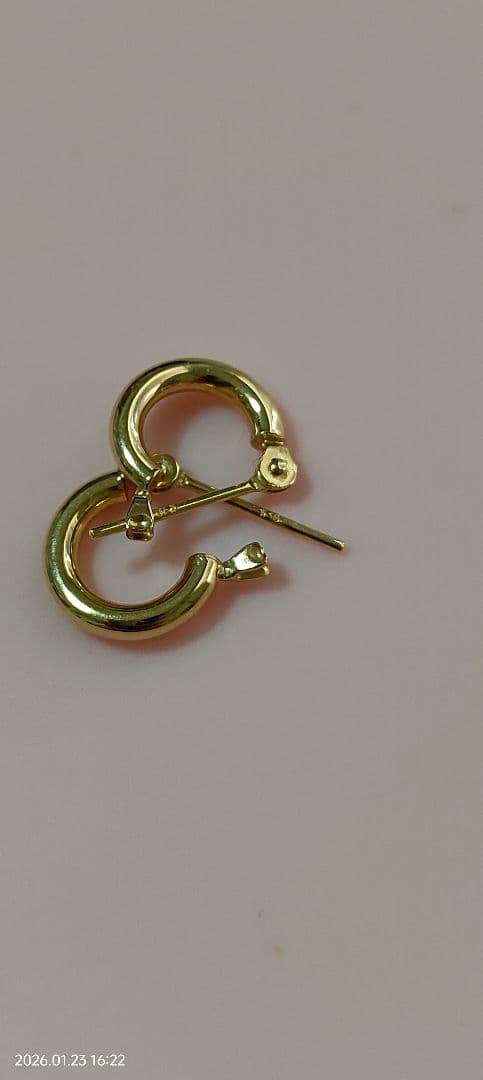 k18フープピアス 2x10mm