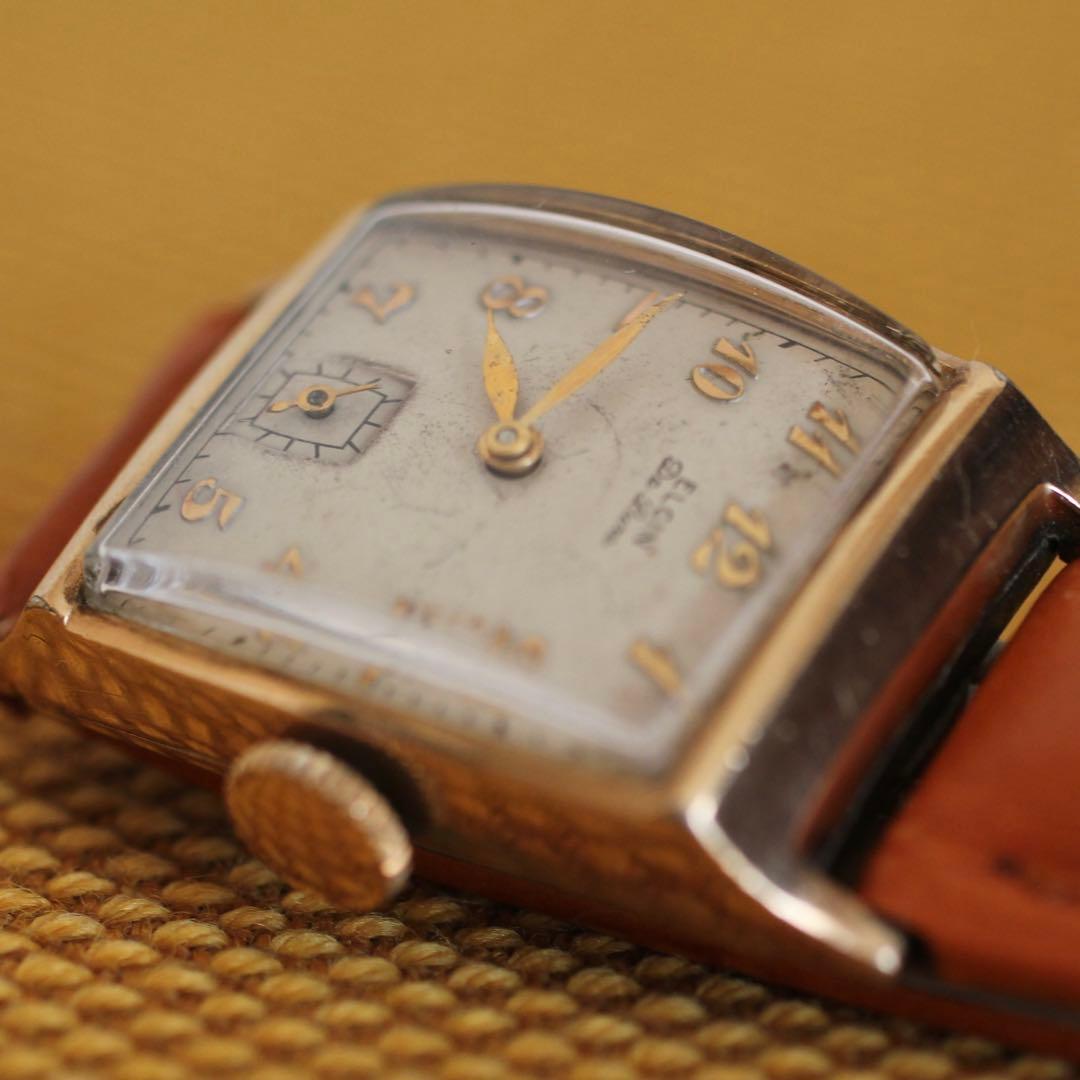 ね*み様 ELGIN Delux 10K アンティーク 腕時計