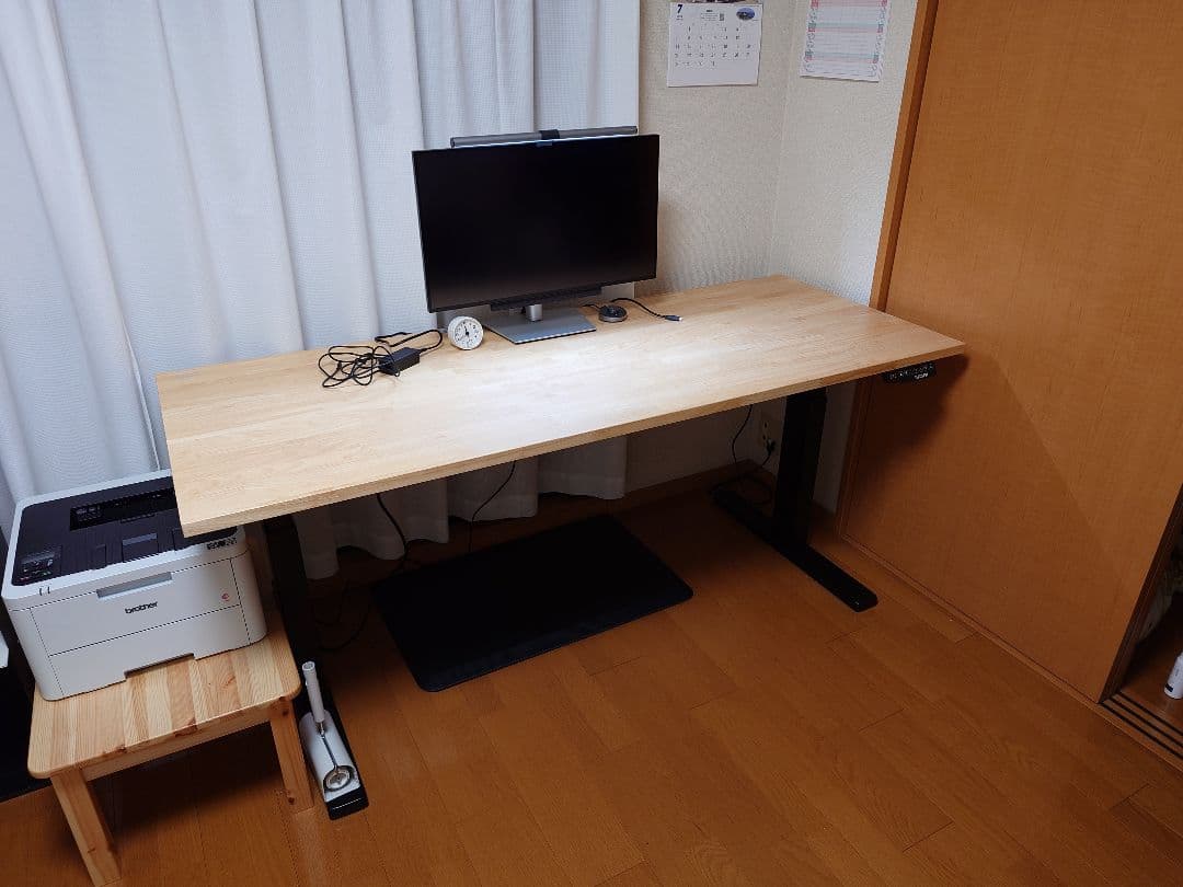 【直接引き取り】FLEXISPOT 電動昇降スタンディングデスクE3B 天板付き