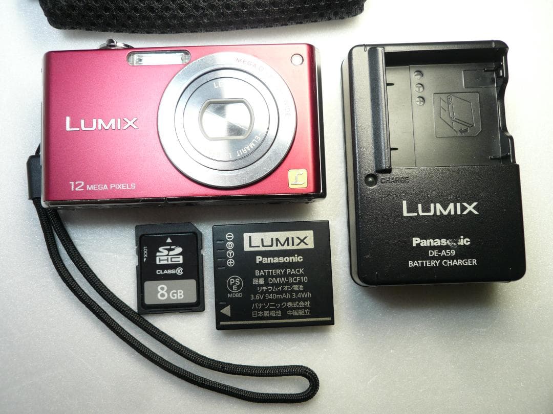 LUMIX★DMC-FX40⭕️安心実働品★5倍ズーム★1210万画素★レッド